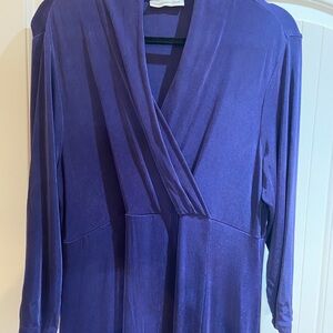 Coldwater Creek Blue-Purple Midi Dress